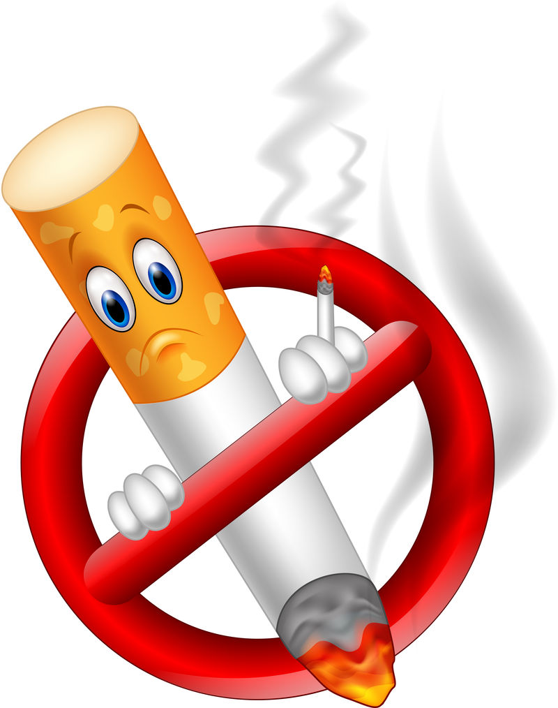 禁止吸烟卡通符号