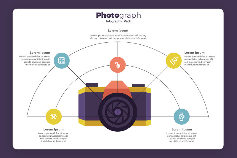 矢量摄影信息设计