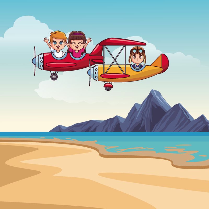 可爱的儿童卡通