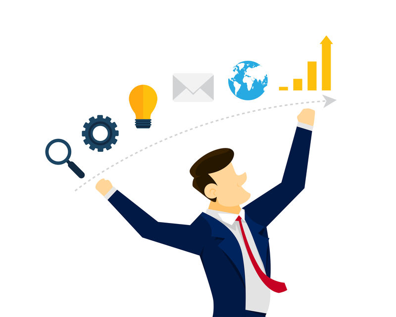 企业数字设计-矢量图解EPS 10