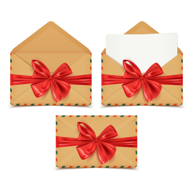 写实工艺信封套装打开关闭空白纸粘贴