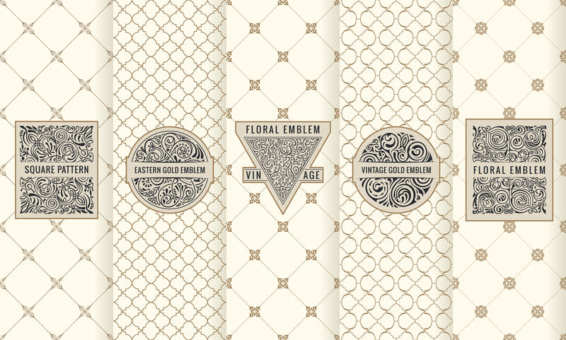 矢量设计元素标签图标标志框架豪华包装的产品