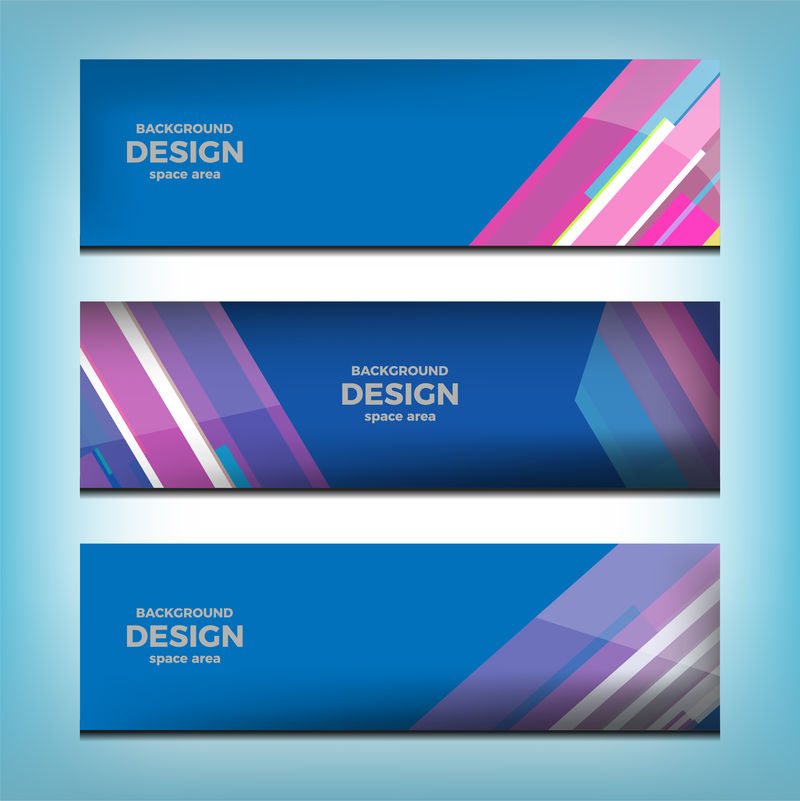 Web业务横幅模板-矢量图