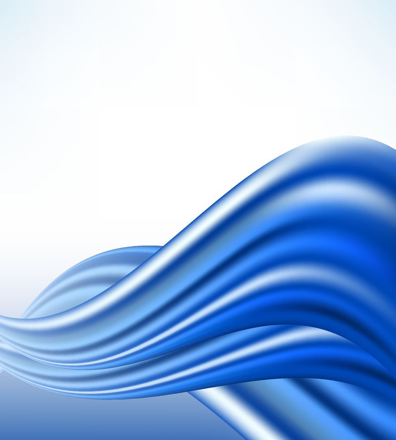 彩色纸波-三维背景纹理层次的深度-蓝色色调的抽象背景-折纸形状-矢量