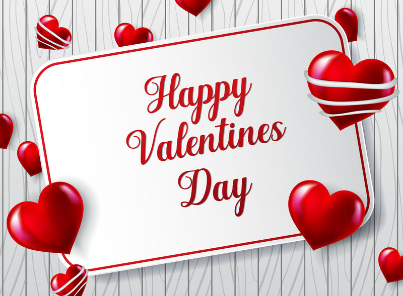 情人节快乐排版以线艺术风格设置爱情图标