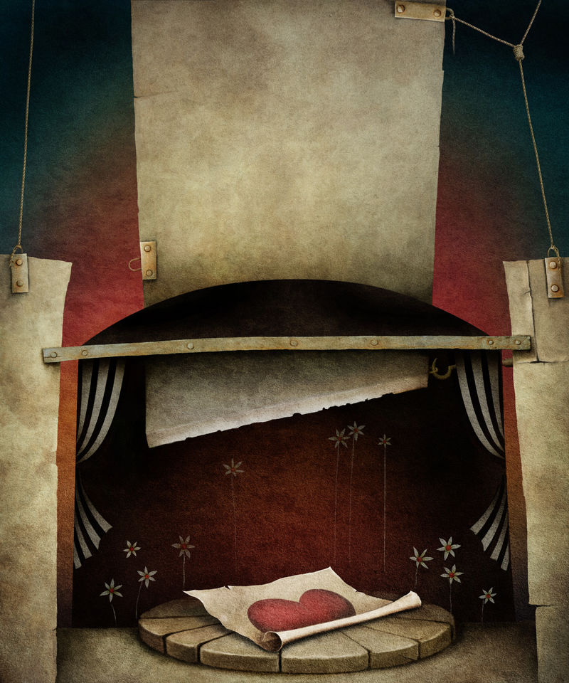 带有纹理元素的概念图