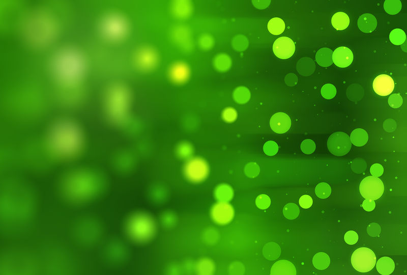 抽象背景绿色博克圆圈