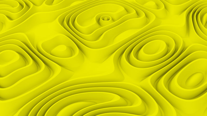 黄色抽象背景三维插图