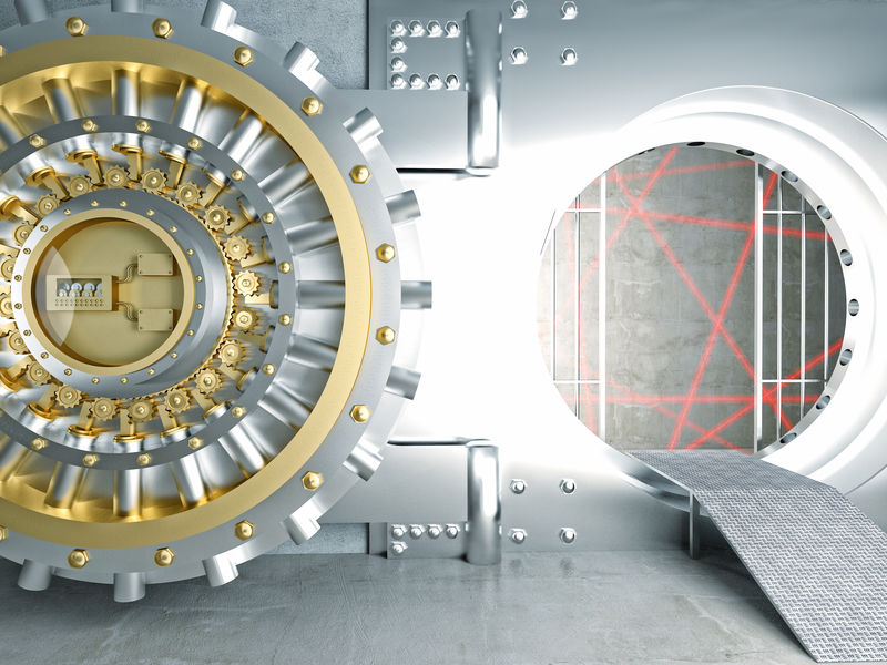 保险库和激光传感器