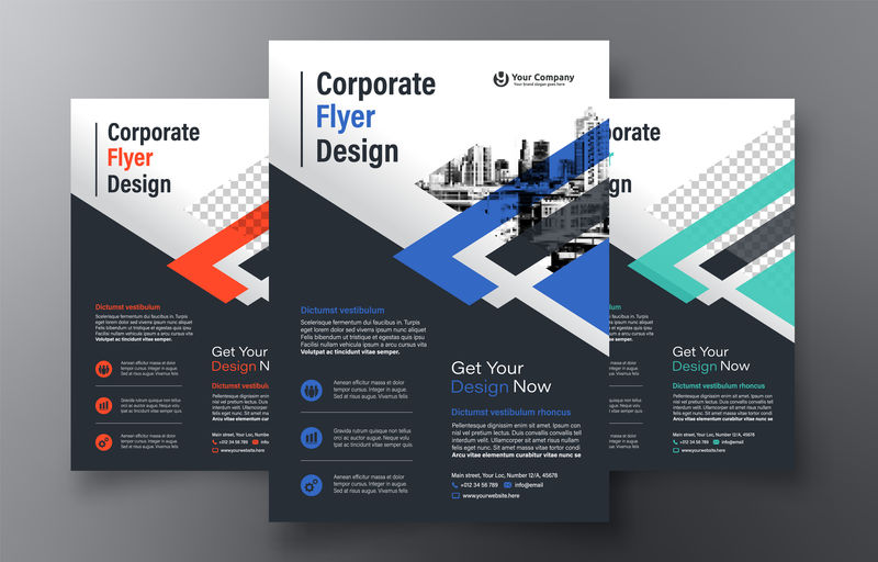 城市背景商务书封面设计模板