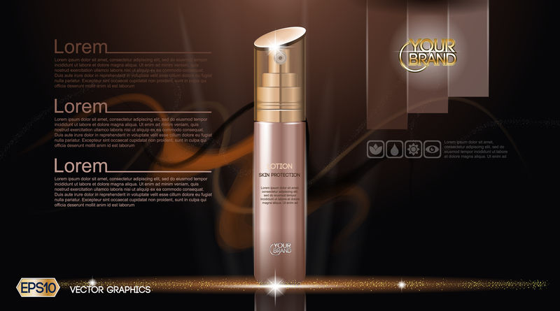 化妆品广告模板模型