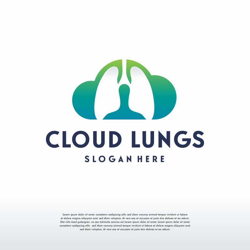 肺部护理标识载体模板