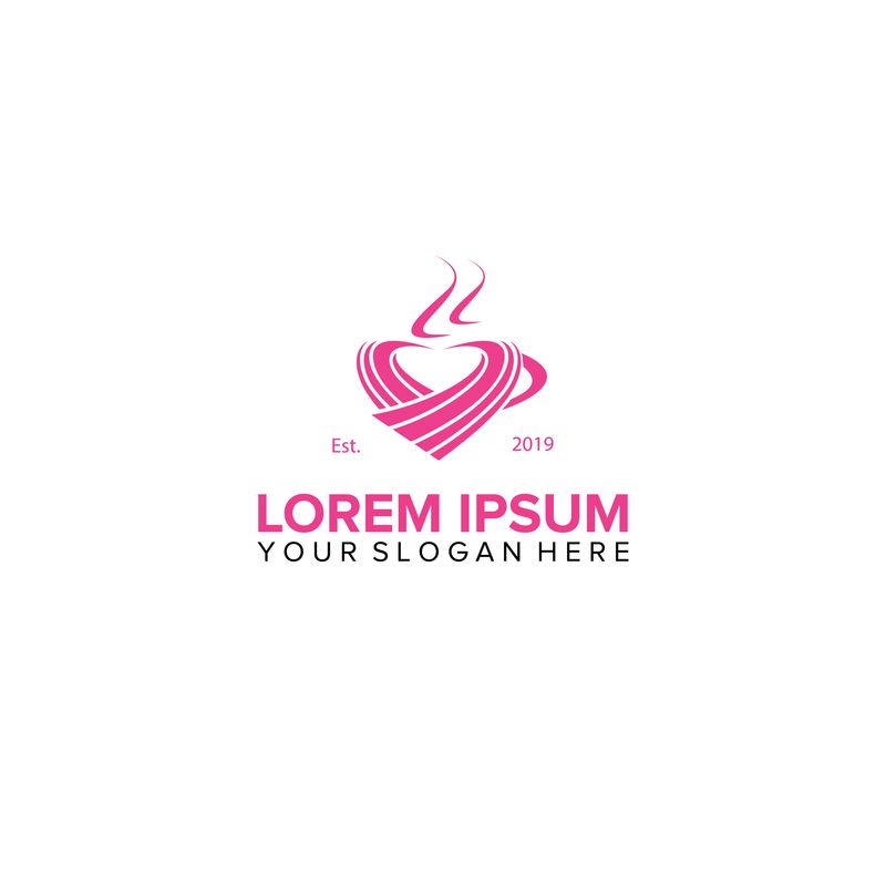 爱咖啡标识设计载体