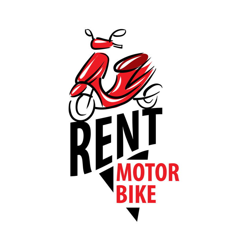 矢量电瓶车出租商标