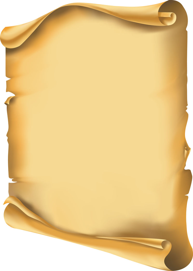 矢量-旧卷轴-手稿