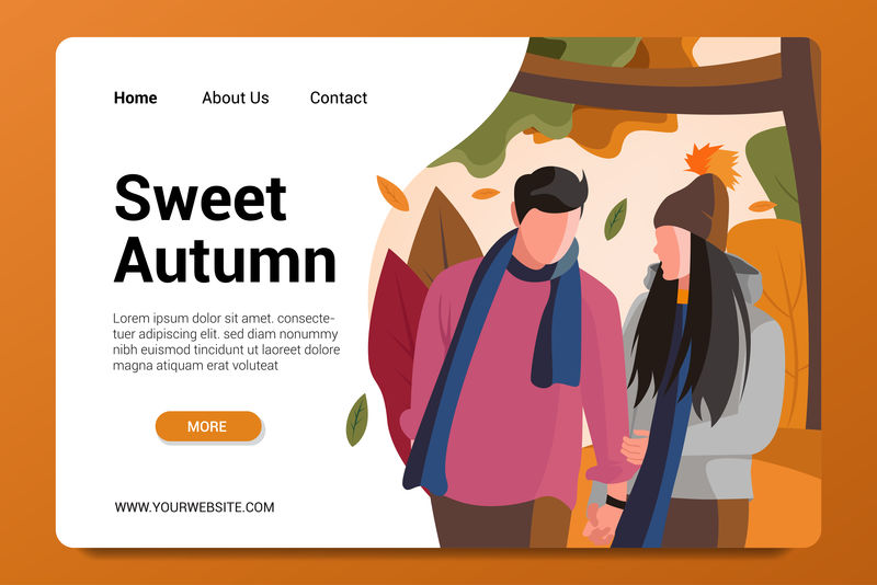 矢量页面设计概念