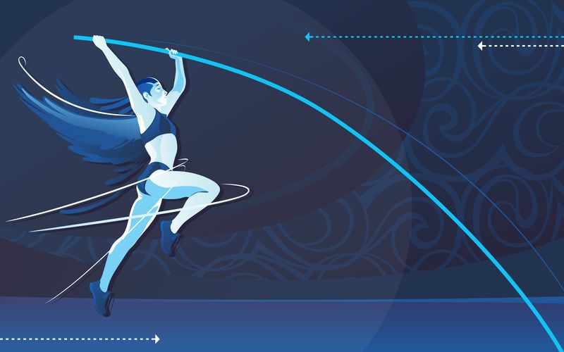 矢量跳高运动背景设计