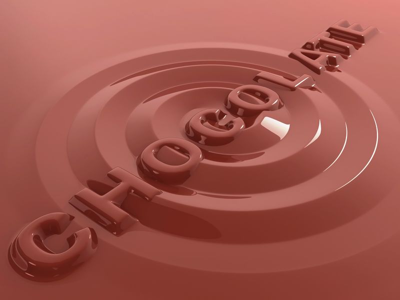 热巧克力漩涡抽象3D背景