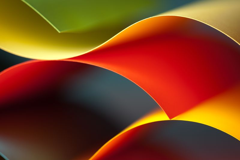 曲线纸彩色折纸图案的图形抽象图像