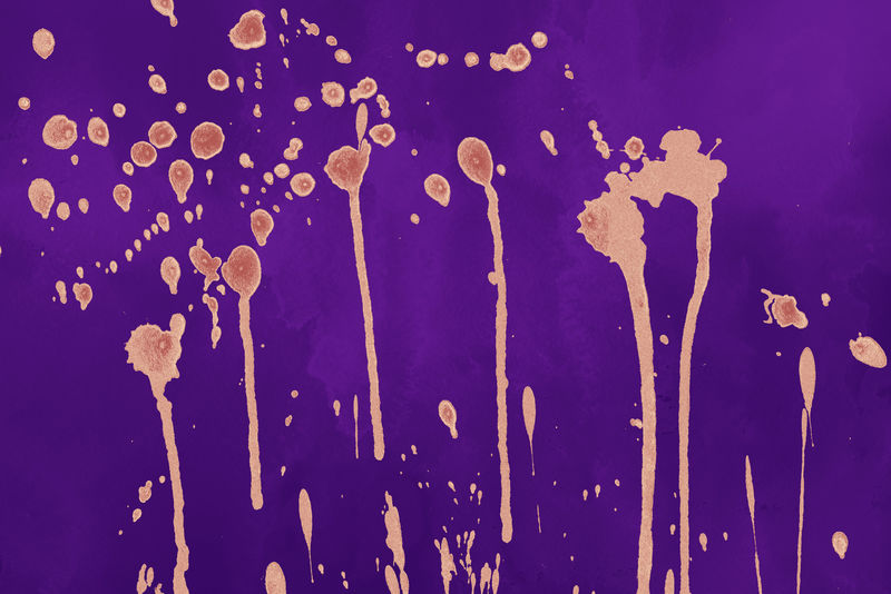 豪华的金白色金属漆飞溅在水彩纸背景上的效果-金光闪闪的飞溅纹理-美丽的女性背景