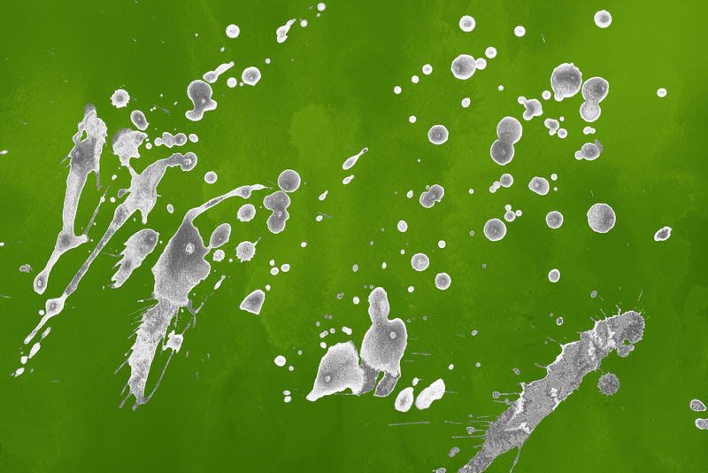 豪华的金白色金属漆飞溅在水彩纸背景上的效果-金光闪闪的飞溅纹理-美丽的女性背景