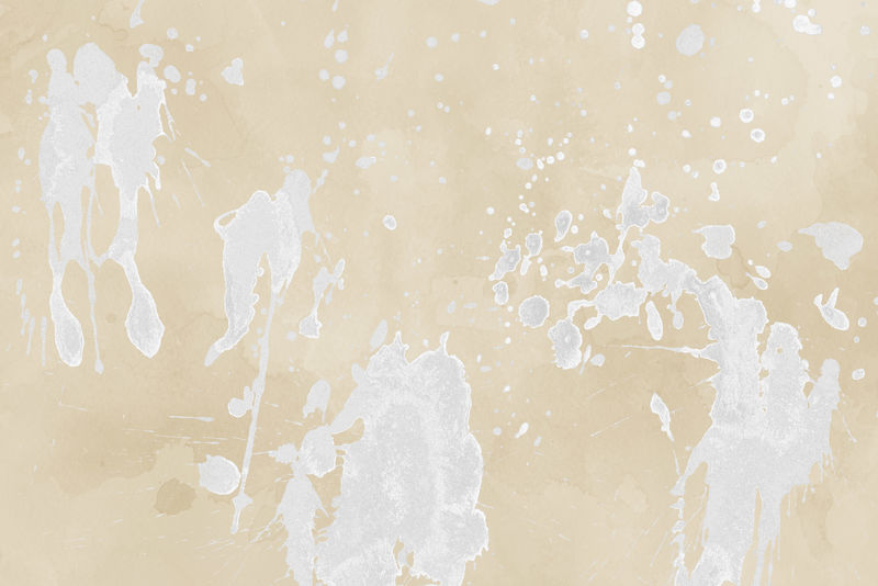 豪华的金白色金属漆飞溅在水彩纸背景上的效果-金光闪闪的飞溅纹理-美丽的女性背景