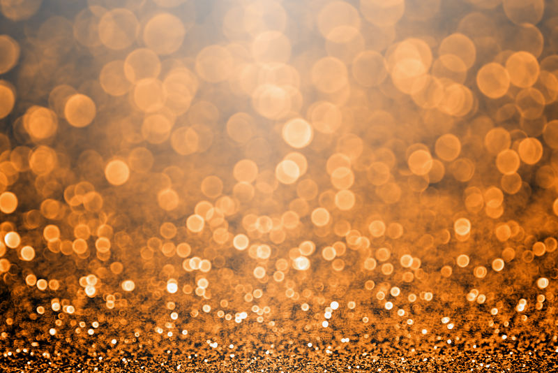 抽象万圣节或感恩节闪光橙色和黑色背景派对邀请