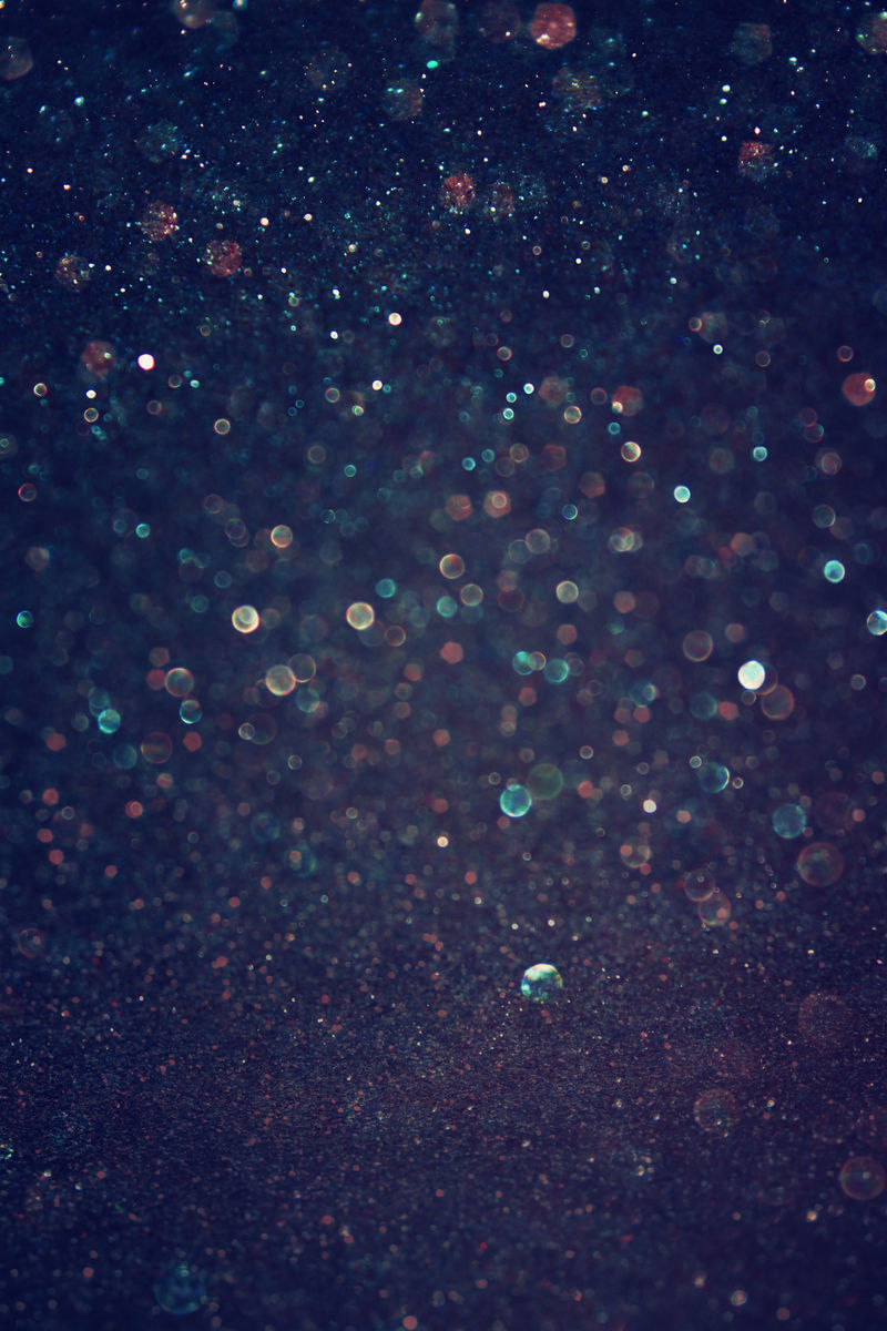 闪烁老式灯光背景-黄金与黑色-离焦