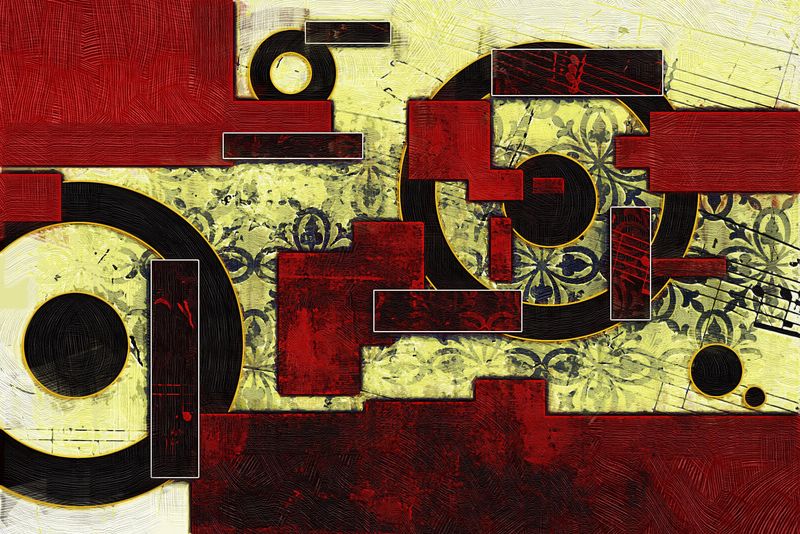 抽象色彩设计艺术插图