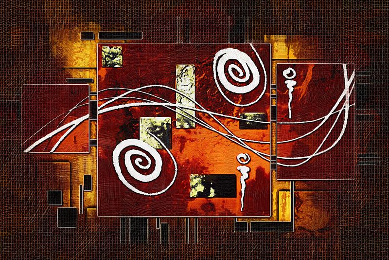 抽象色彩设计艺术插图