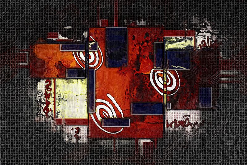 抽象色彩设计艺术插图