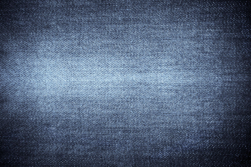 蓝色牛仔裤织物特写