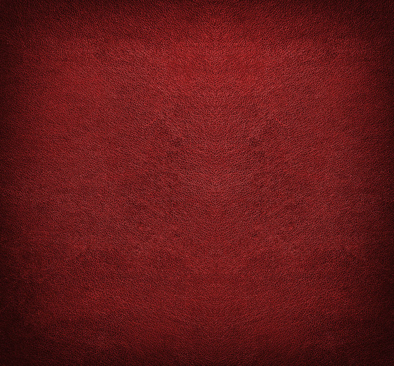 红色皮革纹理或背景