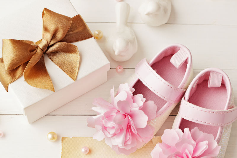 婴儿送礼会装饰-是个女孩