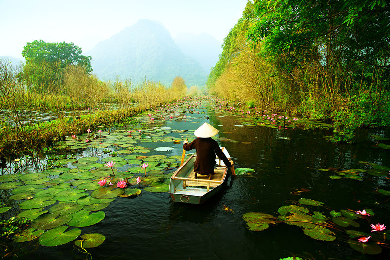 越南河内-秋天-延溪在去火塔的路上-越南风景