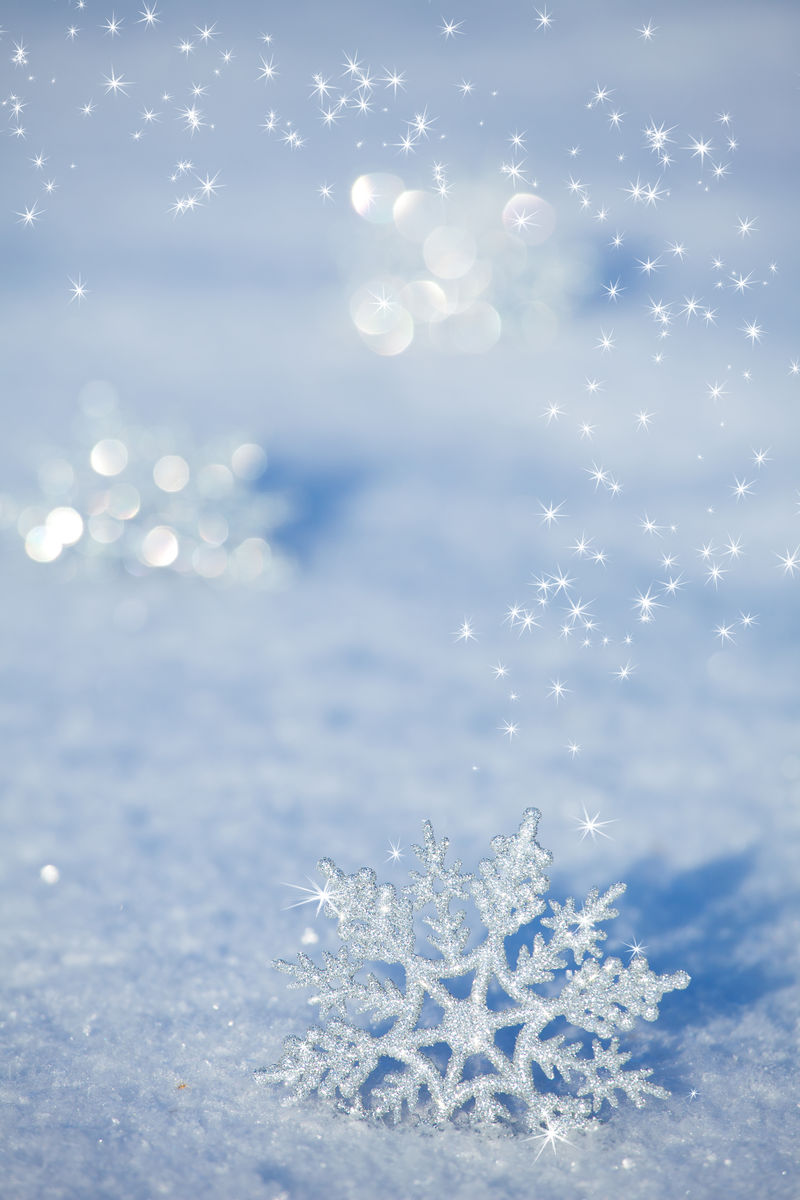 精致的雪花背景