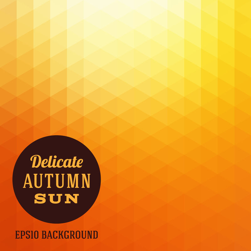 秋日三角矢量背景