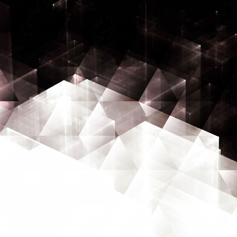 以透明矩形作为现代科技、科学和商业的概念隐喻抽象背景