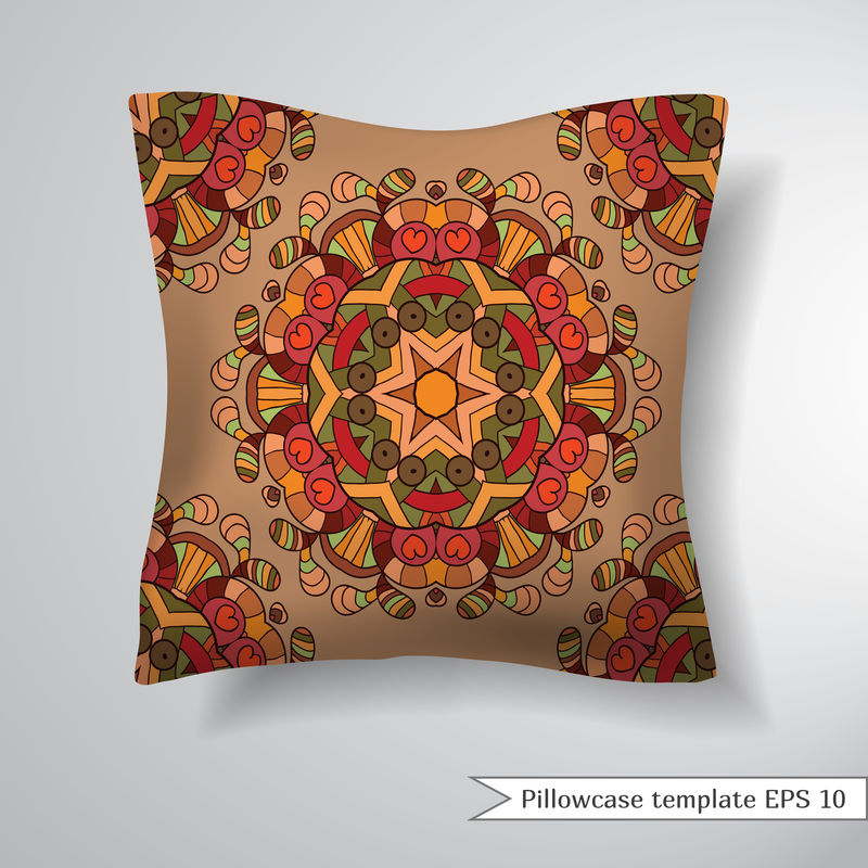 创意沙发方形枕头。