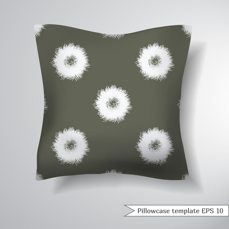 创意沙发方形枕头。