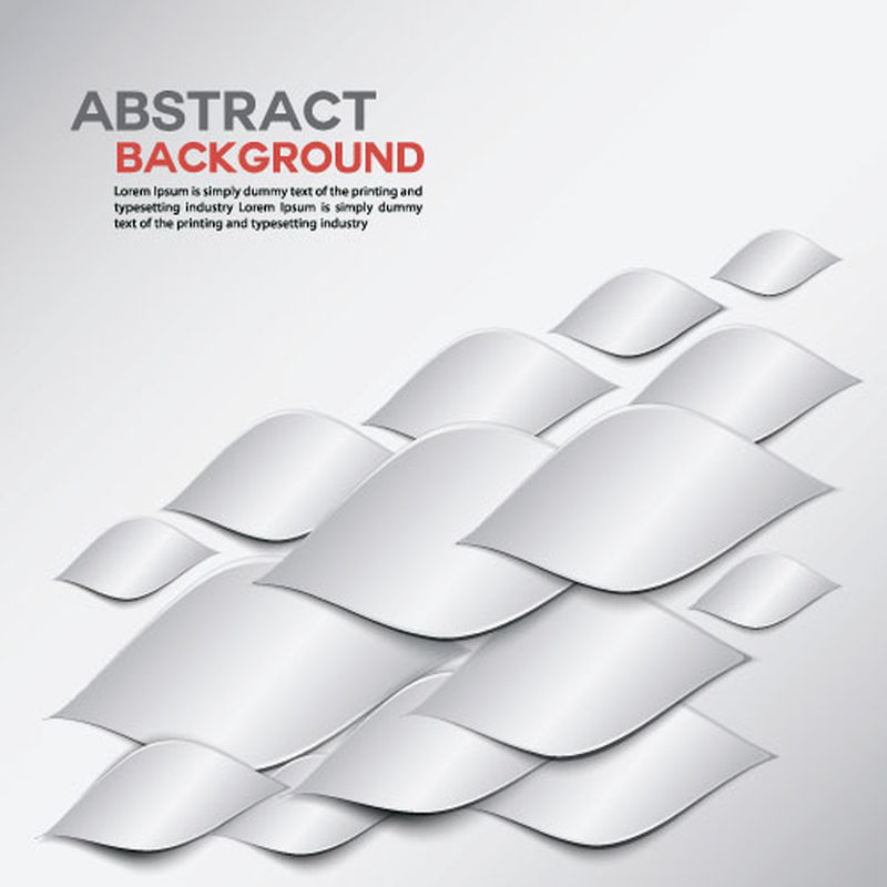 抽象银几何背景、信息图形、横幅模板、矢量图、展示布局