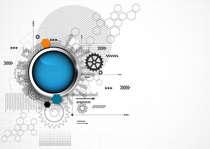 抽象技术背景-矢量图解