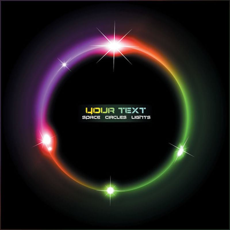 抽象多彩的彩虹奇幻灯光背景