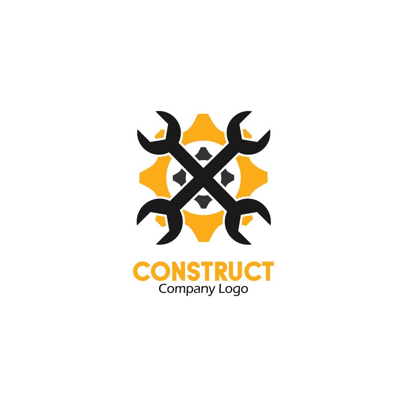 建筑工人标识模板