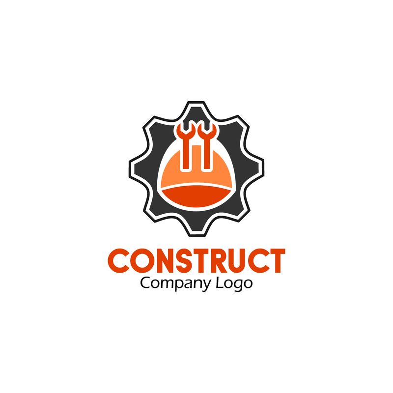 建筑工人标识模板