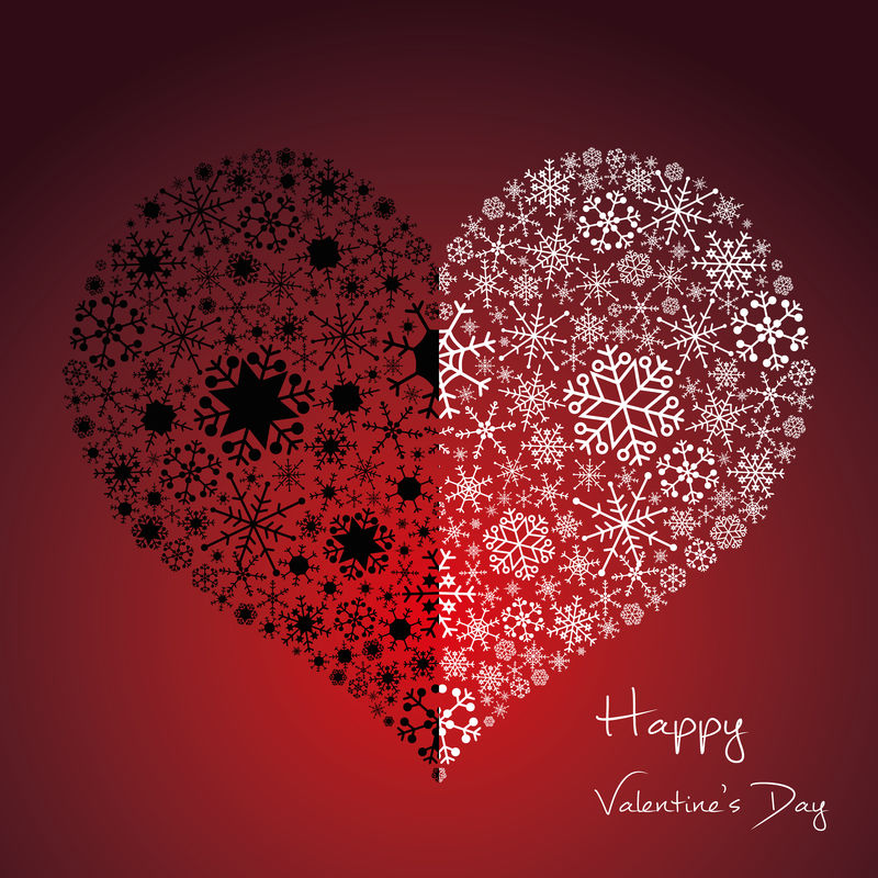 小雪心半白半黑eps10