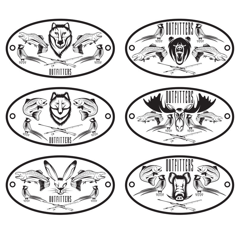 渔猎古董标签套装