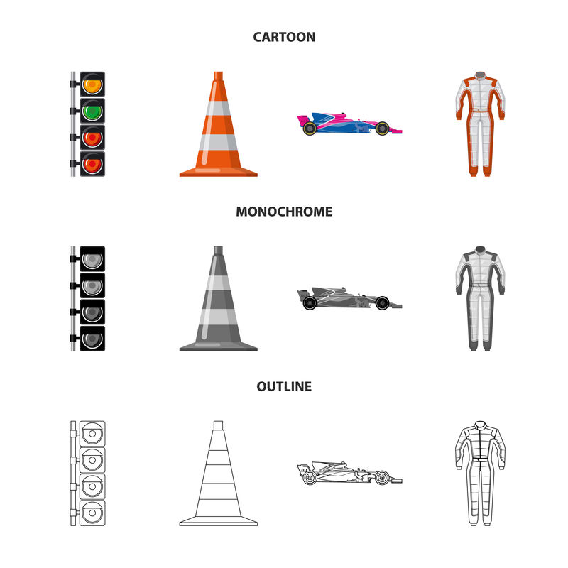 汽车和拉力图标的矢量设计-网络的汽车和赛车标志集