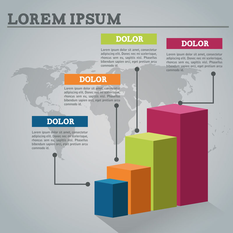 步骤选项和信息图形设计