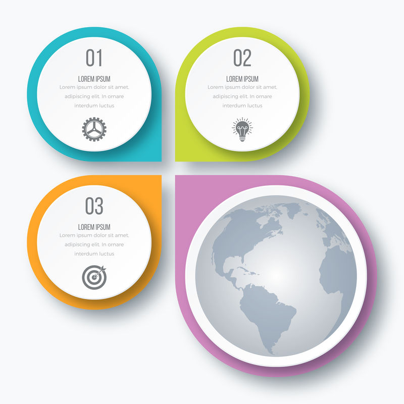 信息图形三选项